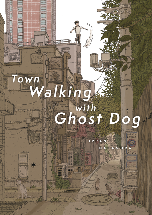 Town Walking with Ghost Dog